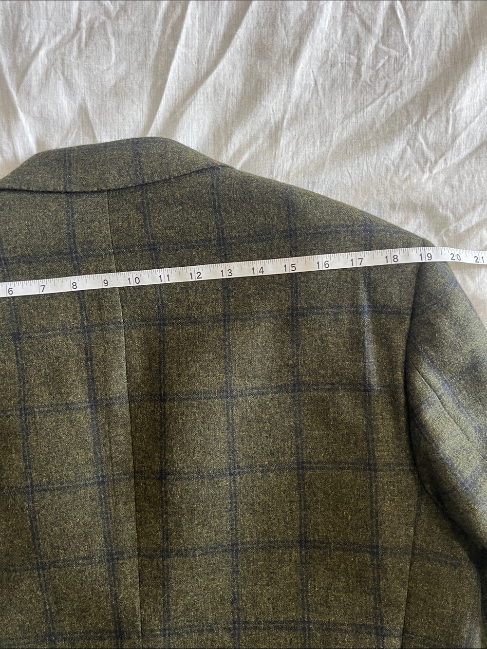 ISAIA NAPOLI Check Sportcoat 42R US (52 EU) Silk Cashmere EUC Green - Picture 13 of 15